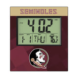 Florida State University Seminoles Color Block Wall Clock