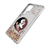 Florida State University Seminoles Confetti Clear Phone Case for Samsung Galaxy