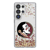 Florida State University Seminoles Confetti Clear Phone Case for Samsung Galaxy