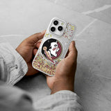 Florida State University Seminoles Confetti Glitter Phone Case for Apple iPhone