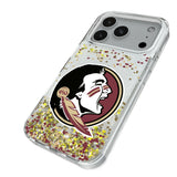 Florida State University Seminoles Confetti Glitter Phone Case for Apple iPhone