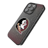 Florida State University Seminoles Linen Black Bling Phone Case for Apple iPhone
