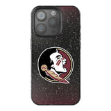 Florida State University Seminoles Linen Black Bling Phone Case for Apple iPhone