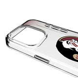 Florida State University Seminoles Linen Clear Phone Case for Apple iPhone