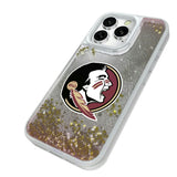 Florida State University Seminoles Linen Glitter Phone Case for Apple iPhone