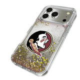 Florida State University Seminoles Linen Glitter Phone Case for Apple iPhone