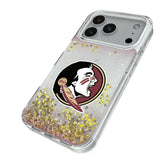 Florida State University Seminoles Linen Glitter Phone Case for Apple iPhone