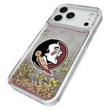 Florida State University Seminoles Linen Glitter Phone Case for Apple iPhone