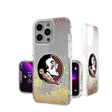 Florida State University Seminoles Linen Glitter Phone Case for Apple iPhone