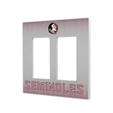 Florida State University Seminoles Linen Hidden-Screw Light Switch Plate