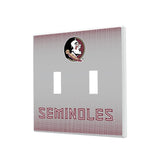 Florida State University Seminoles Linen Hidden-Screw Light Switch Plate