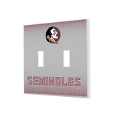 Florida State University Seminoles Linen Hidden-Screw Light Switch Plate