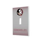 Florida State University Seminoles Linen Hidden-Screw Light Switch Plate