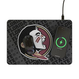 Florida State University Seminoles Monocolor Tilt 15-Watt Wireless Charger and Mouse Pad