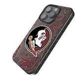 Florida State University Seminoles Paisley Black Bling Phone Case for Apple iPhone