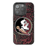 Florida State University Seminoles Paisley Black Bling Phone Case for Apple iPhone