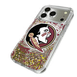 Florida State University Seminoles Paisley Glitter Phone Case for Apple iPhone