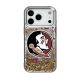 Florida State University Seminoles Paisley Glitter Phone Case for Apple iPhone