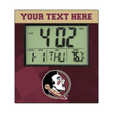 Florida State University Seminoles Personalized Color Block Wall Clock