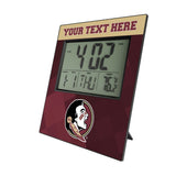 Florida State University Seminoles Personalized Color Block Wall Clock