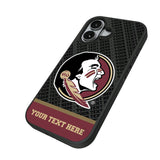 Florida State University Seminoles Personalized EndZone Plus Bump Phone Case for Apple iPhone