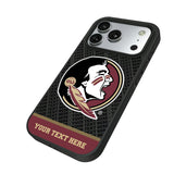Florida State University Seminoles Personalized EndZone Plus Bump Phone Case for Apple iPhone
