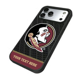 Florida State University Seminoles Personalized EndZone Plus Bump Phone Case for Apple iPhone