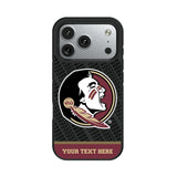 Florida State University Seminoles Personalized EndZone Plus Bump Phone Case for Apple iPhone