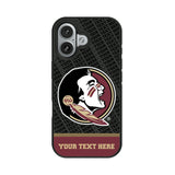 Florida State University Seminoles Personalized EndZone Plus Bump Phone Case for Apple iPhone