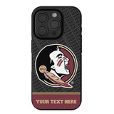 Florida State University Seminoles Personalized EndZone Plus Bump Phone Case for Apple iPhone