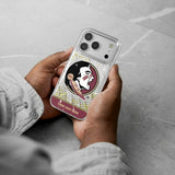 Florida State University Seminoles Personalized EndZone Plus Glitter Phone Case for Apple iPhone
