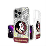 Florida State University Seminoles Personalized EndZone Plus Glitter Phone Case for Apple iPhone