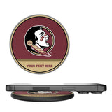 Florida State University Seminoles Personalized Endzone Solid 15-Watt Wireless Charger