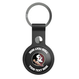 Florida State University Seminoles Personalized Insignia Black Airtag Holder
