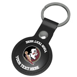 Florida State University Seminoles Personalized Insignia Black Airtag Holder