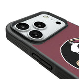 Florida State University Seminoles Personalized Stripe Bump Phone Case for Apple iPhone