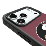 Florida State University Seminoles Personalized Stripe Bump Phone Case for Apple iPhone