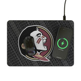 Florida State University Seminoles Personalized Tilt 15-Watt Wireless Charger and Mouse Pad