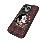 Florida State University Seminoles Plaid MagSafe Compatible Phone Case for Apple iPhone