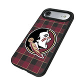 Florida State University Seminoles Plaid MagSafe Compatible Phone Case for Apple iPhone