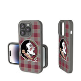 Florida State University Seminoles Plaid Soft Touch Phone Case for Apple iPhone