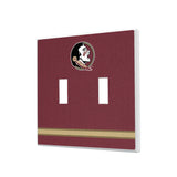 Florida State University Seminoles Stripe Hidden-Screw Light Switch Plate
