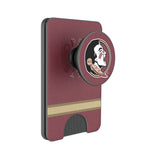 Florida State University Seminoles Stripe PopSockets MagSafe-Compatible PopWallet+