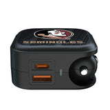 Florida State University Seminoles Text Backdrop 2 in 1 USB A/C Charger