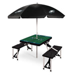 Philadelphia Eagles - Picnic Table Portable Folding Table with Seats and Umbrella