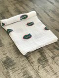 University of Florida Gators Muslin Swaddle Blanket – Soft Breathable 47x47 Baby Blanket – Officially Licensed UF Newborn Gift
