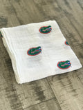 University of Florida Gators Muslin Swaddle Blanket – Soft Breathable 47x47 Baby Blanket – Officially Licensed UF Newborn Gift