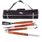 Denver Broncos - 3-Piece BBQ Tote & Grill Set