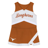 Texas Longhorns Two-Piece Cheer Captain Jumper Dress & Bloomers Set