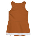 Texas Longhorns Two-Piece Cheer Captain Jumper Dress & Bloomers Set